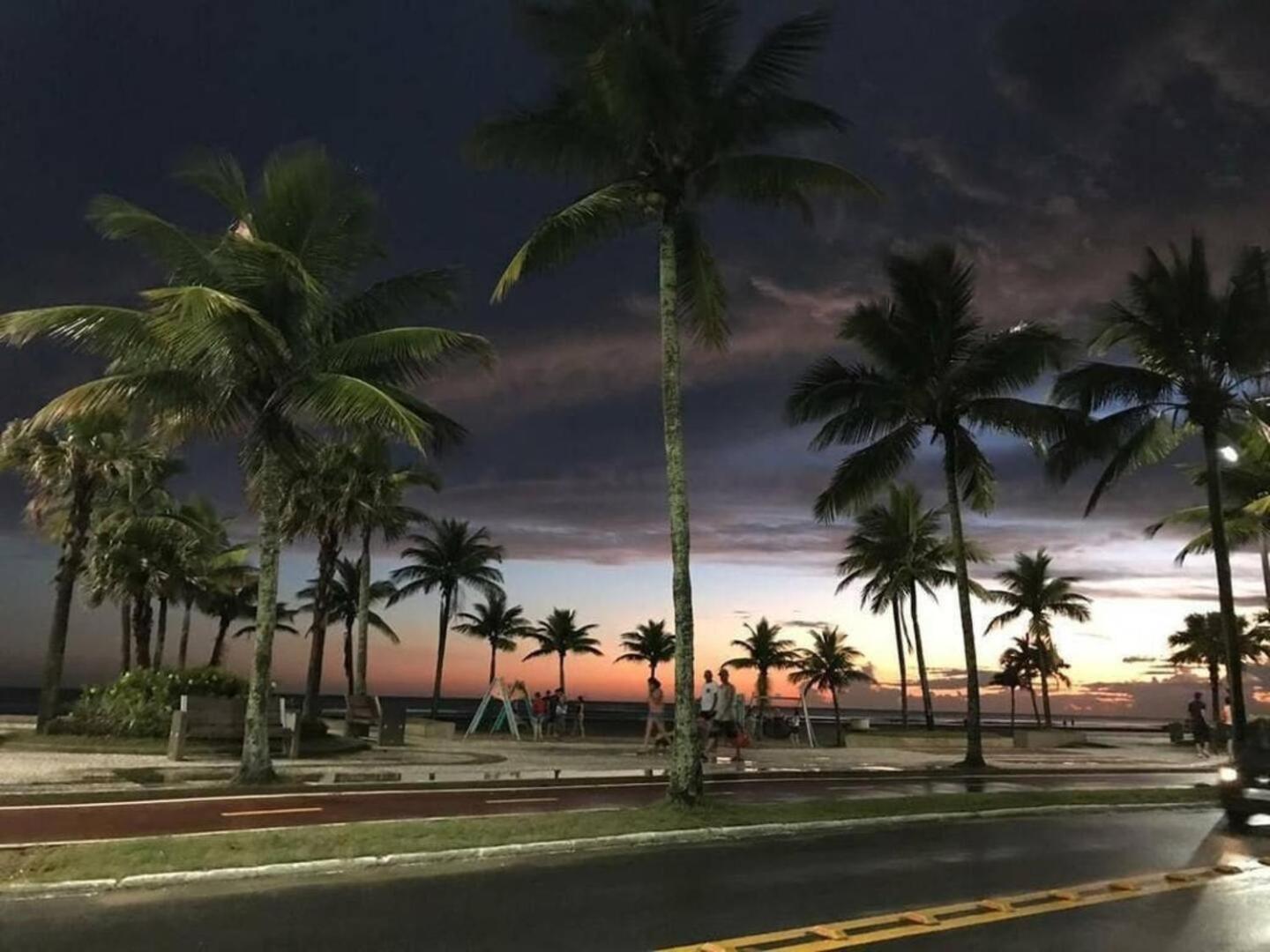 Apartamento Kit Net Pe Na Areia Praia Grande Dış mekan fotoğraf